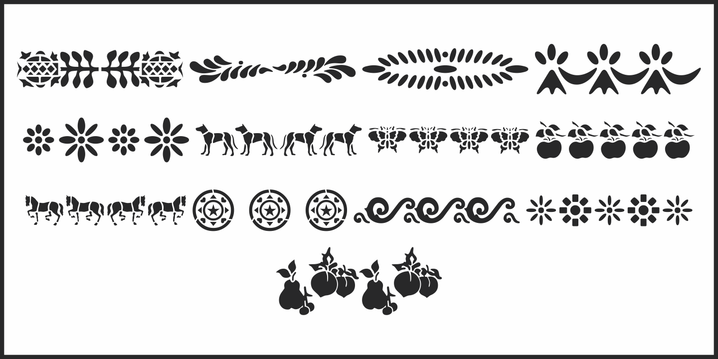 Antique Stencil Borders Two JNL